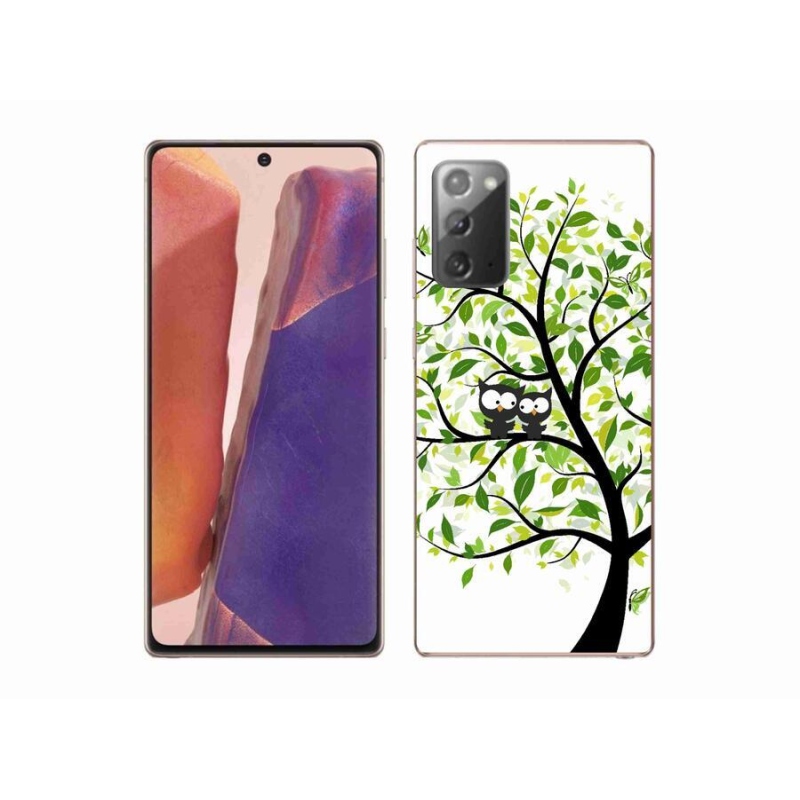 Zselés borító mmCase Samsung Galaxy Note 20/Note 20 5G - baglyok a fán