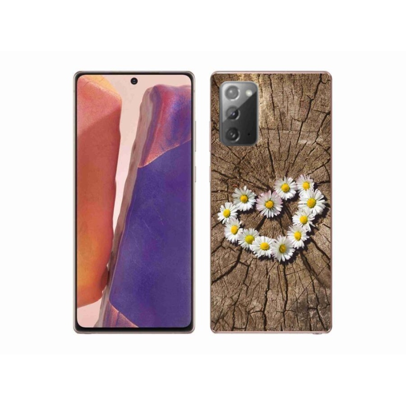 Zselés borítás mmCase Samsung Galaxy Note 20/Note 20 5G - szív a százszorszépek szívéből