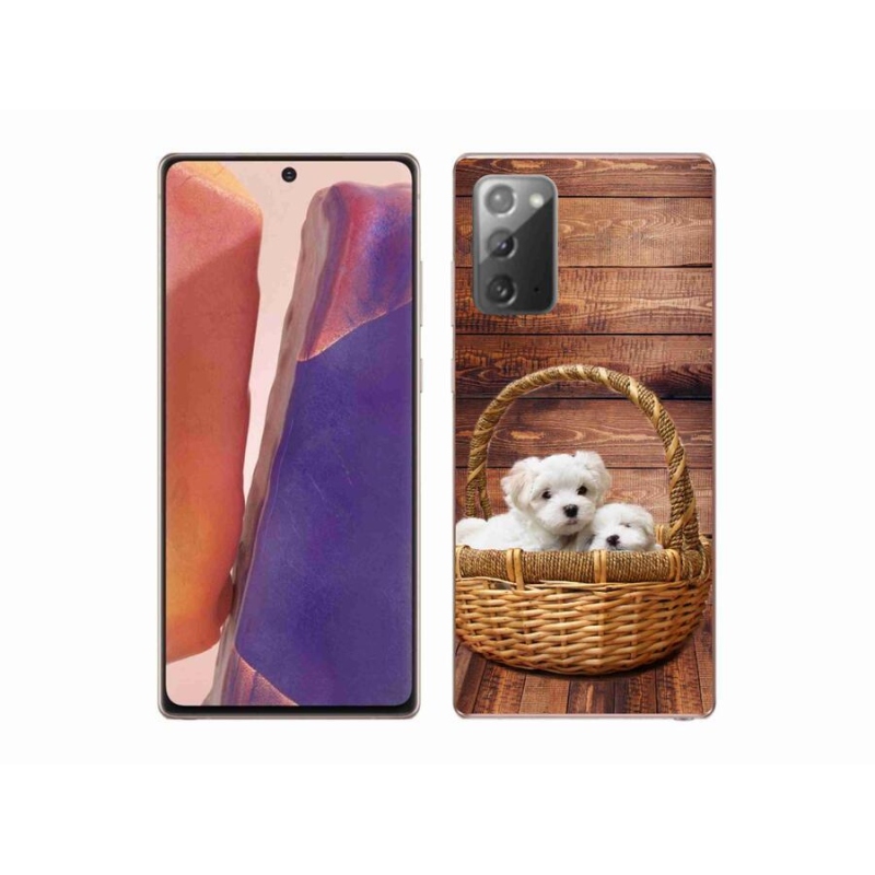 Zselés borítás mmCase Samsung Galaxy Note 20/Note 20 5G - kölyökkutyákhoz