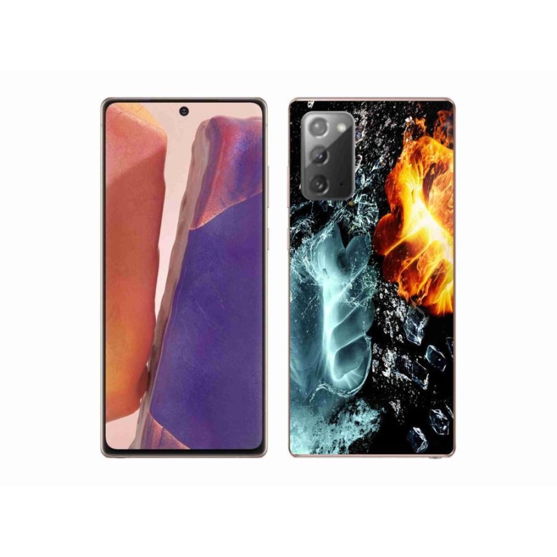 Zselés borítás mmCase Samsung Galaxy Note 20/Note 20 5G - víz és tűz