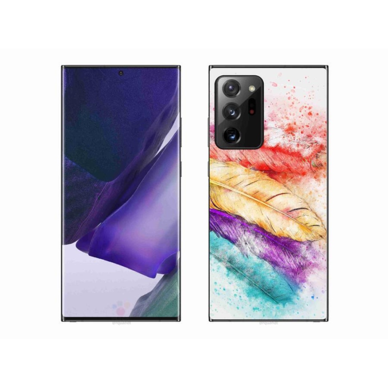 Zselés borítás mmCase Samsung Galaxy Note 20 Ultra - színes tollakkal