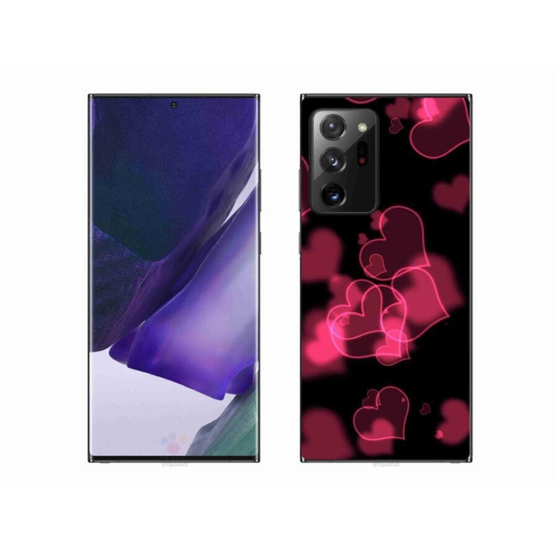 Gél védőhuzat mmCase Samsung Galaxy Note 20 Ultra - piros szívek