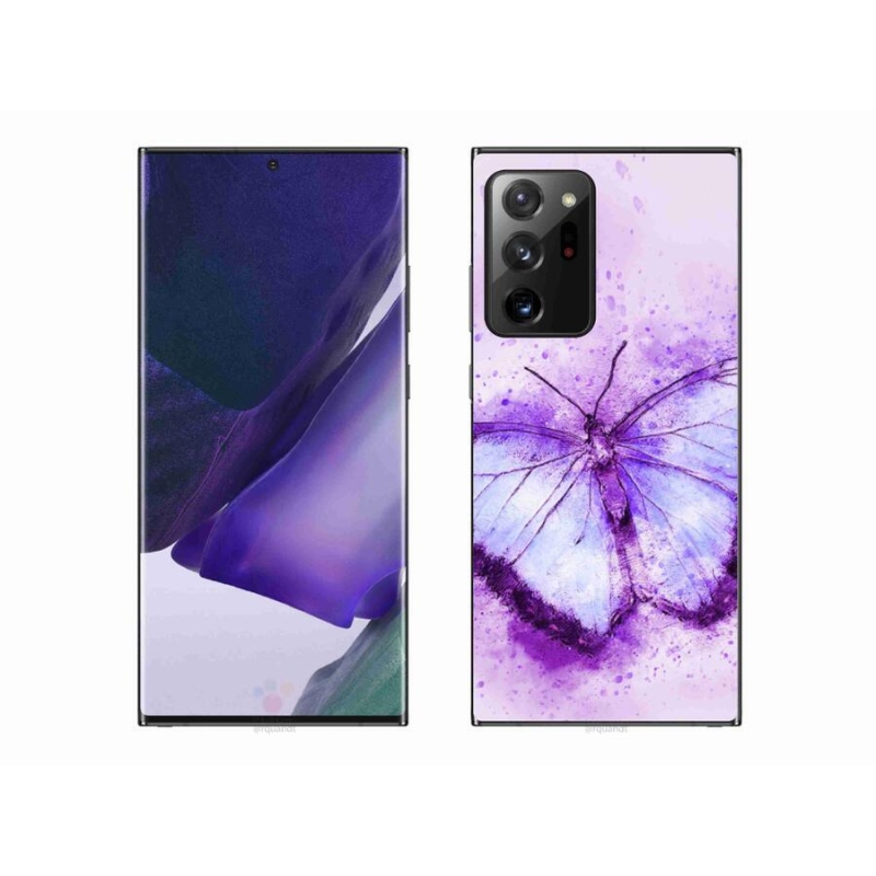 Gél védőhuzat mmCase Samsung Galaxy Note 20 Ultra - lila pillangó