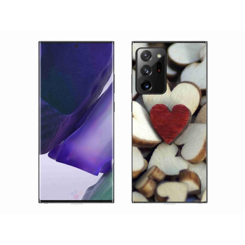 Zselés borítás mmCase Samsung Galaxy Note 20 Ultra - gravírozott piros szív