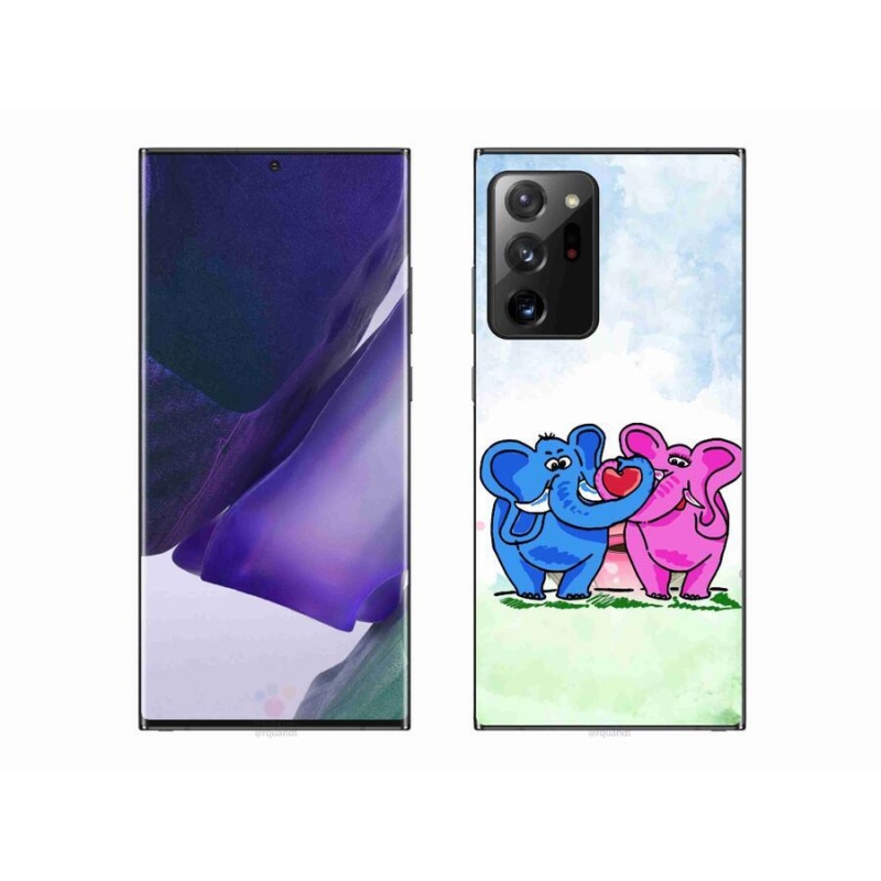 Gél borítás mmCase mobil Samsung Galaxy Note 20 Ultra - szerelmes elefántok