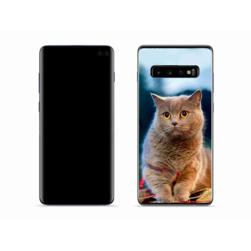Gél védőhuzat mmCase Samsung Galaxy S10 - brit kék 2