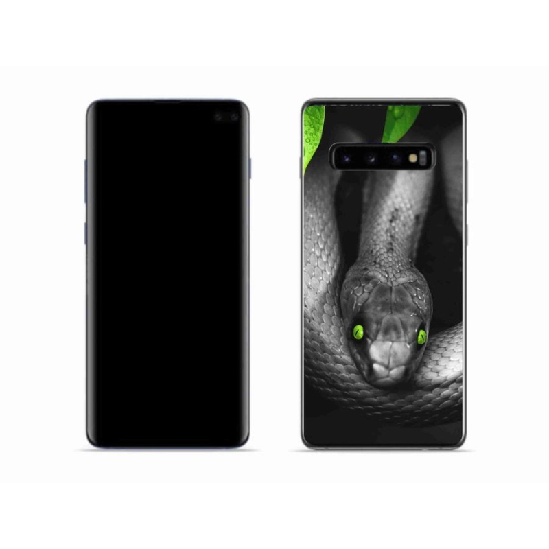 Gél védőburkolat mmCase Samsung Galaxy S10 - kígyó