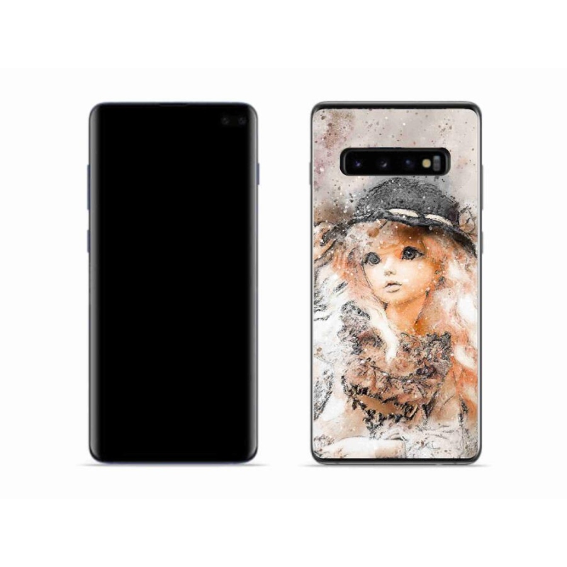 Gél borítás mmCase Samsung Galaxy S10 készülékhez - lány kalapban