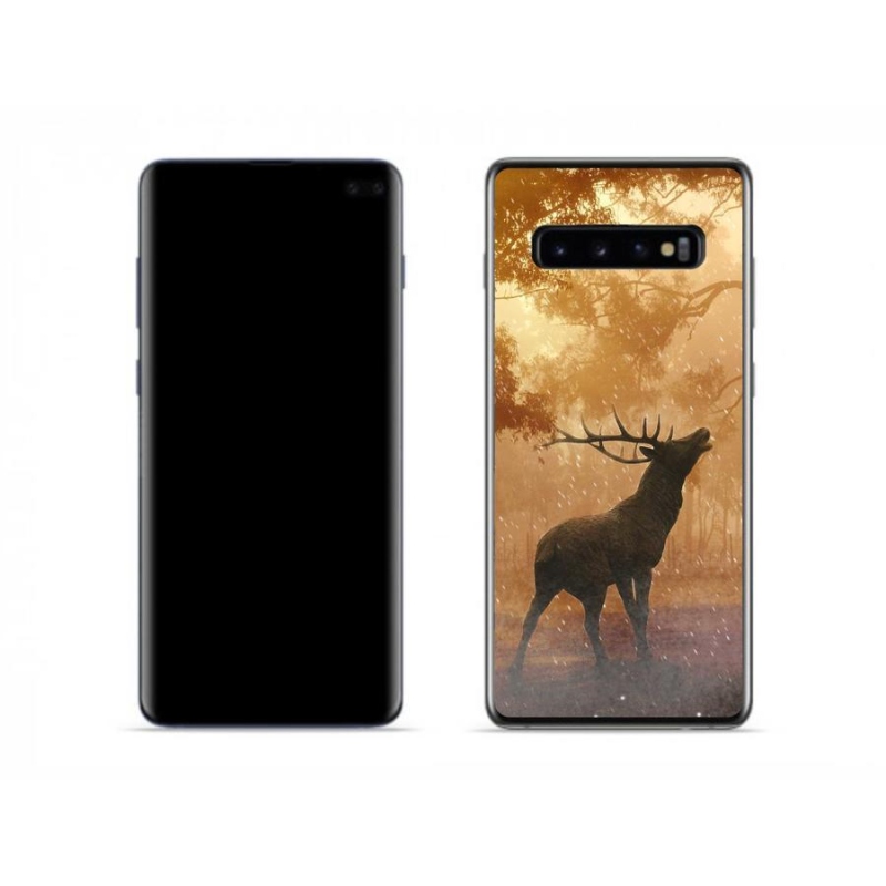 Zselés borítás mmCase Samsung Galaxy S10 készülékhez - szarvas a vadászaton