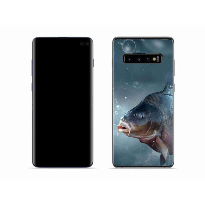 Gél borítás mmCase Samsung Galaxy S10 készülékhez - ponty és buborékok