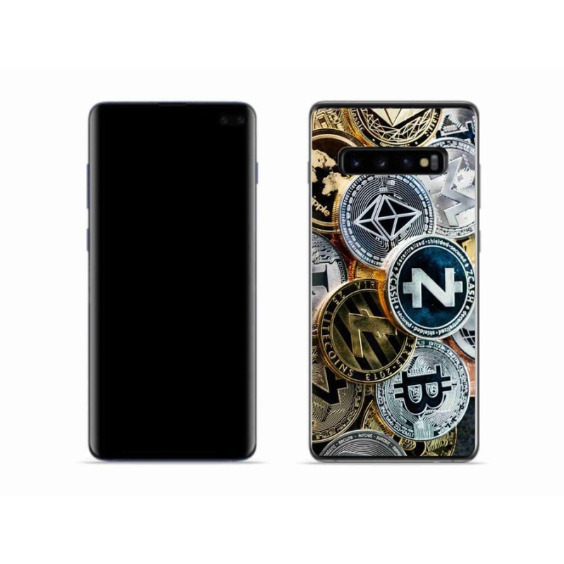 Gél borítás mmCase Samsung Galaxy S10 készülékhez - kriptovaluták