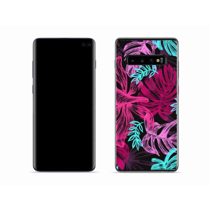 Gél borítás mmCase Samsung Galaxy S10 készülékhez - virágok 1
