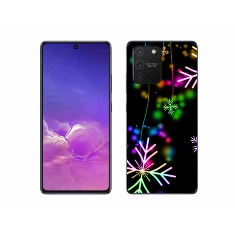Gél borítás mmCase a mobiltelefonon Samsung Galaxy S10 Lite - színes pelyhek