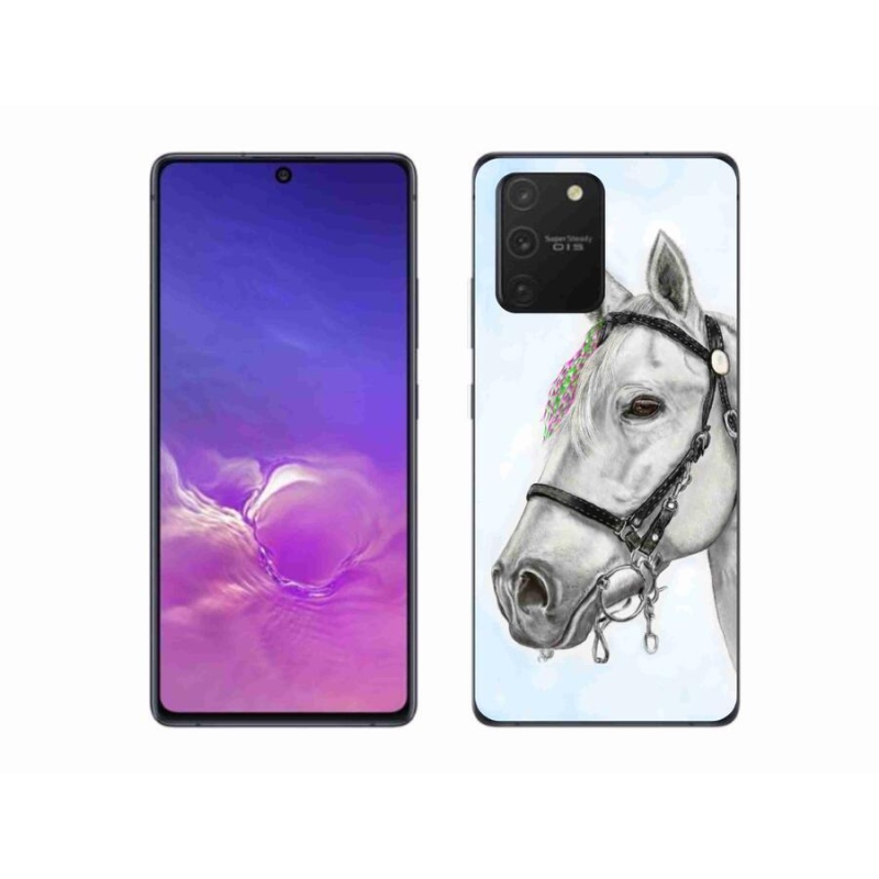 Gél borítás mmCase Samsung Galaxy S10 Lite készülékhez - fehér ló 1