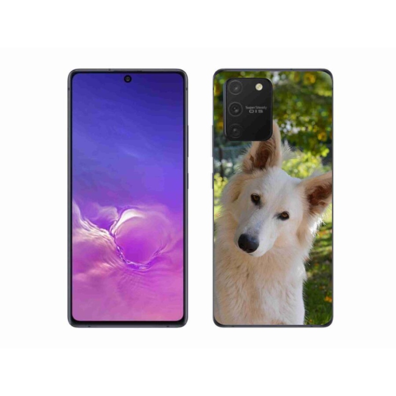 Gél borítás mmCase Samsung Galaxy S10 Lite készülékhez - fehér Svájci juhász 1