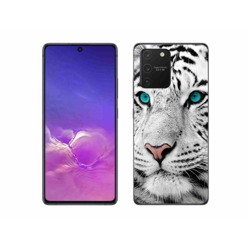 Zselés borítás mmCase Samsung Galaxy S10 Lite készülékhez - fehér tigris