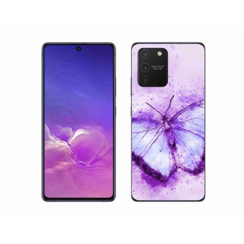 Zselés borítás mmCase Samsung Galaxy S10 Lite készülékhez - lila pillangó