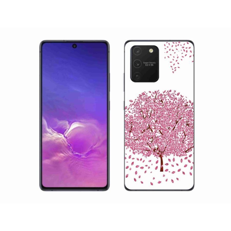Gél borítás mmCase Samsung Galaxy S10 Lite készülékhez - rajzfilmfa levelekkel