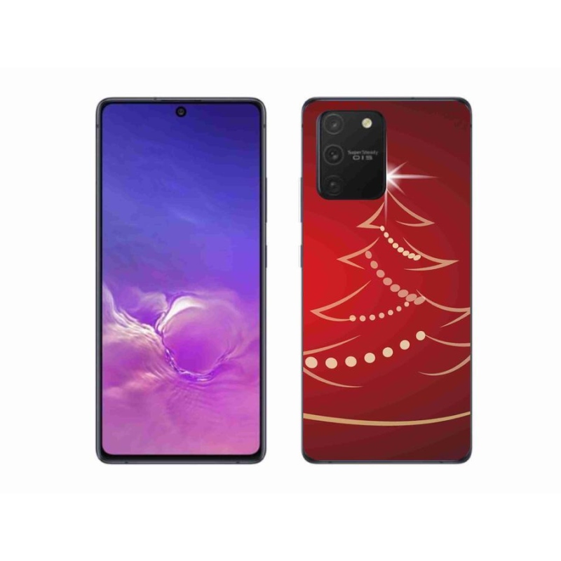 Gél borítás mmCase Samsung Galaxy S10 Lite készülékhez - karácsonyfa karikatúra