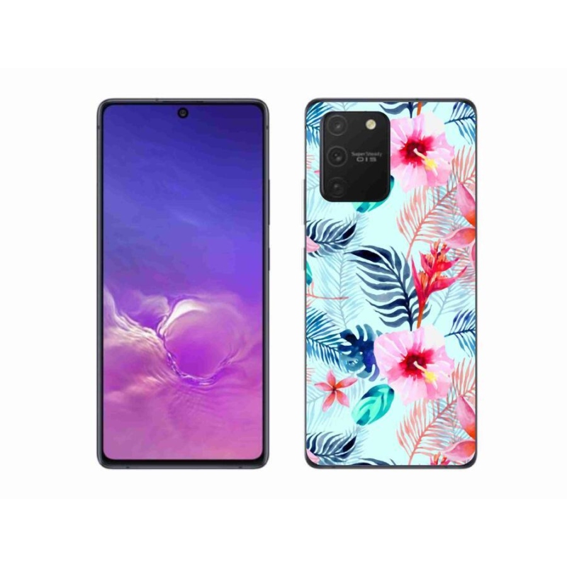 Zselés borítás mmCase Samsung Galaxy S10 Lite készülékhez - virágok