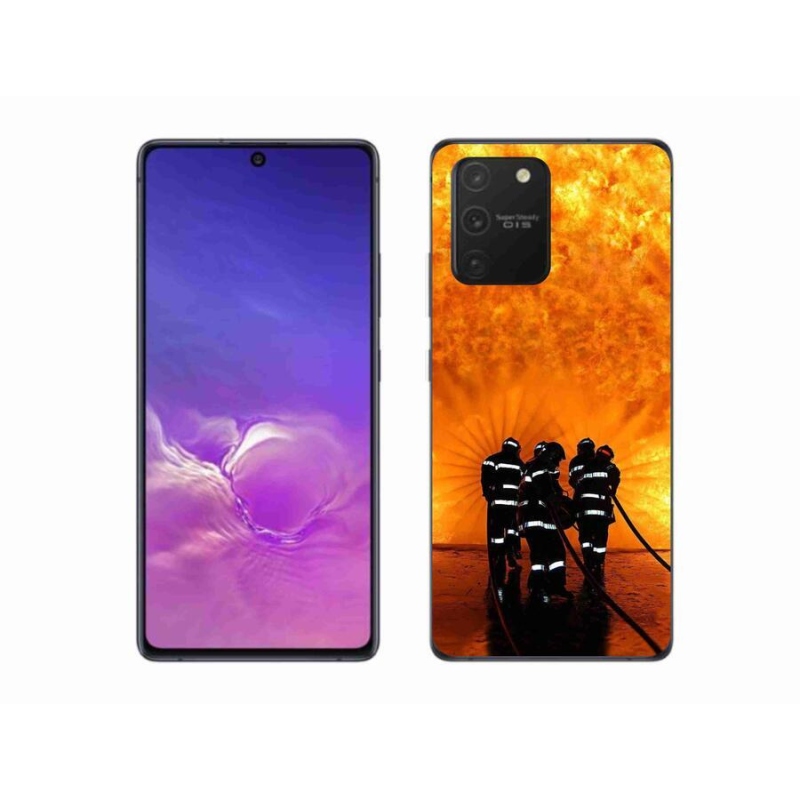 Gél borítás mmCase Samsung Galaxy S10 Lite készülékhez - tűz