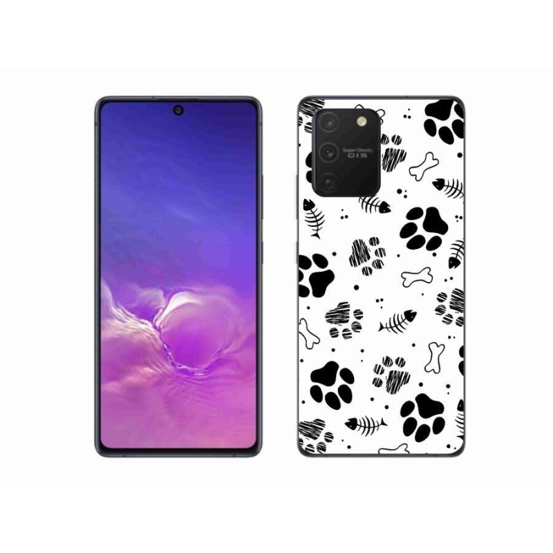 Gél borítás mmCase Samsung Galaxy S10 Lite készülékhez - kutyamancsok 1