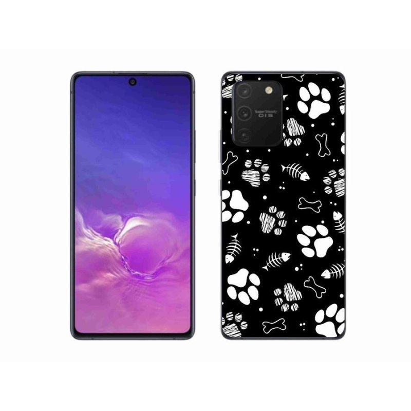 Gél borítás mmCase Samsung Galaxy S10 Lite készülékhez - kutyamancsok