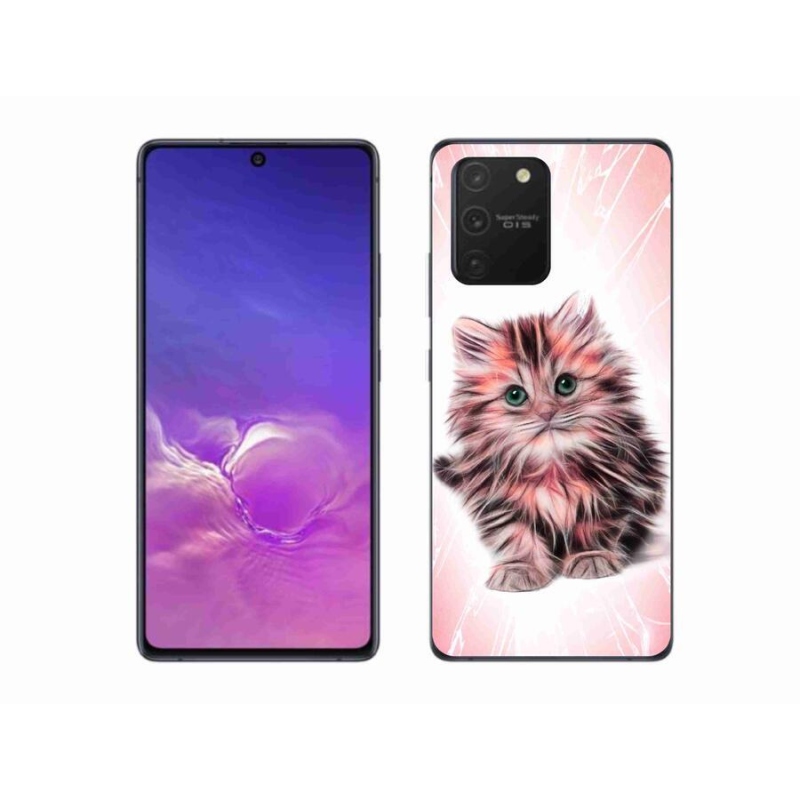 Gél borítás mmCase Samsung Galaxy S10 Lite készülékhez - aranyos cica