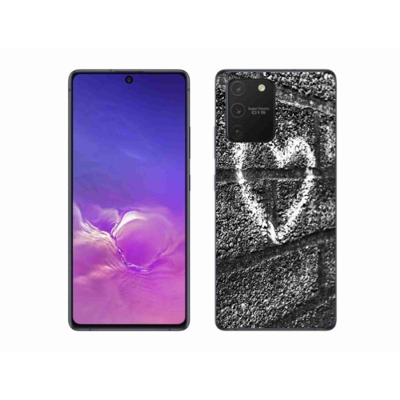 Gél borítás mmCase Samsung Galaxy S10 Lite készülékhez - szív a falon