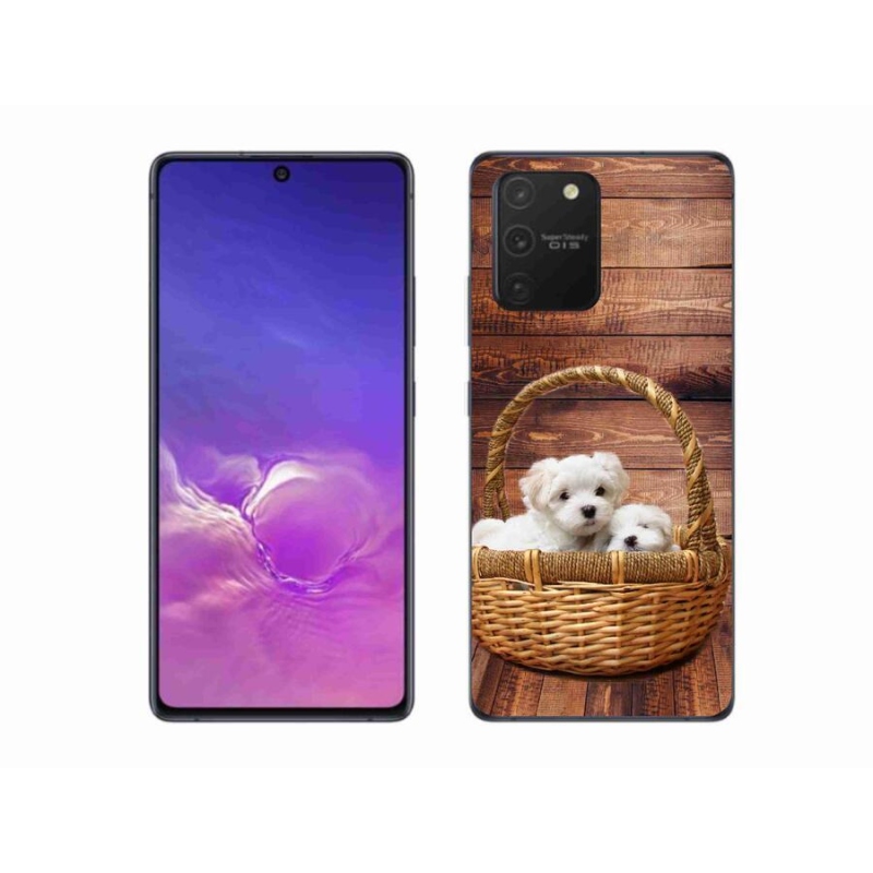 Gél borítás mmCase Samsung Galaxy S10 Lite készülékhez - kölyökkutyák