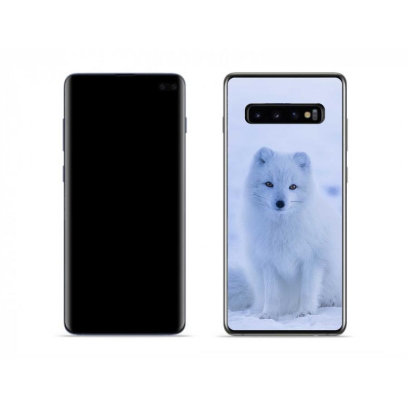 Zselés borítás mmCase Samsung Galaxy S10 készülékhez - polár róka