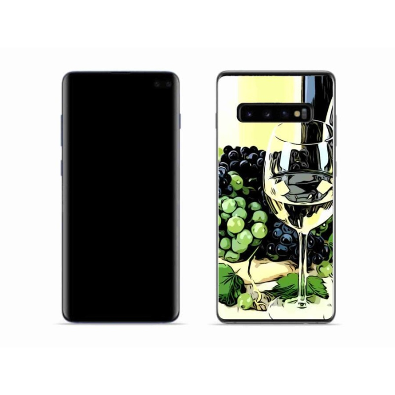 Gél borítás mmCase Samsung Galaxy S10 készülékhez - pohár bor