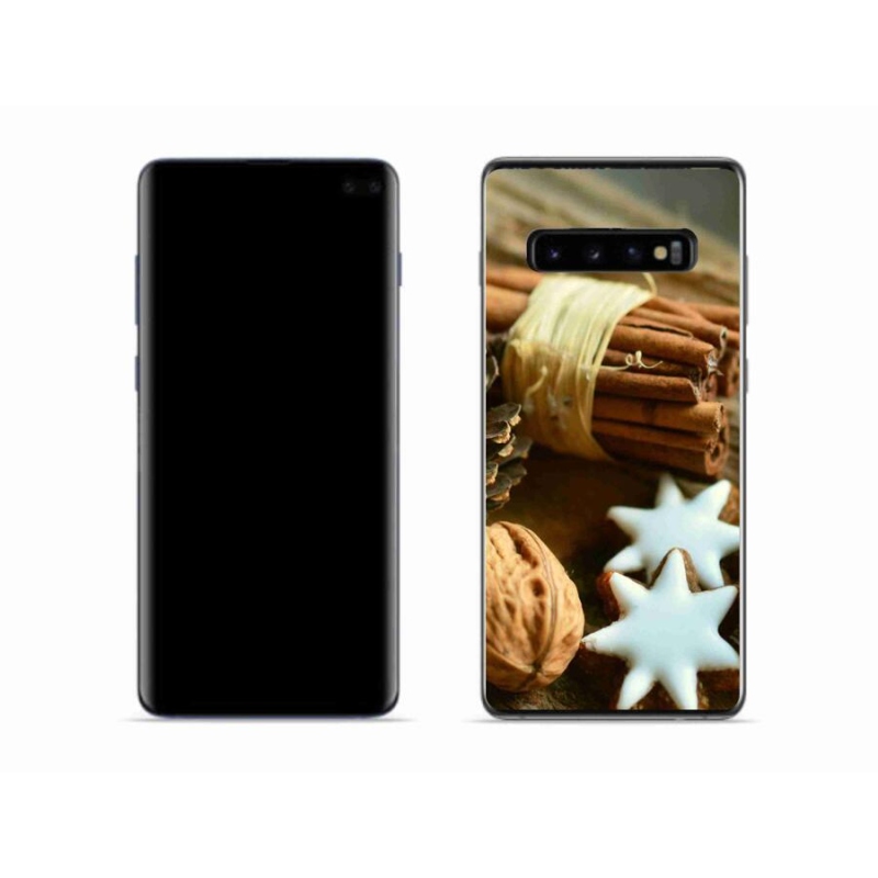 Gél borítás mmCase Samsung Galaxy S10 készülékhez - fahéj és mézeskalács