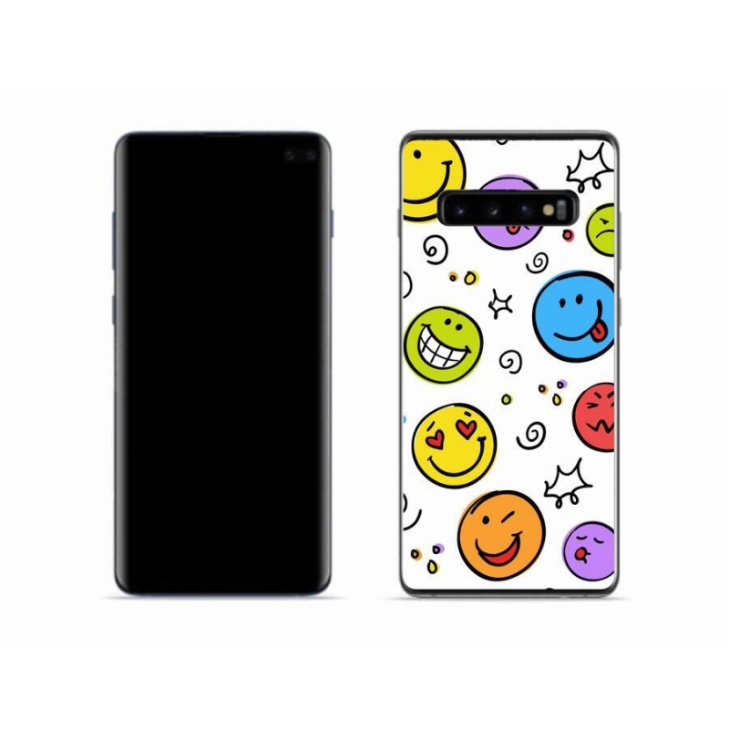 Gél borítás mmCase Samsung Galaxy S10 készülékhez - smiley-k