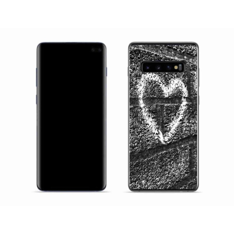 Gél borítás mmCase Samsung Galaxy S10 készülékhez - szív a falon