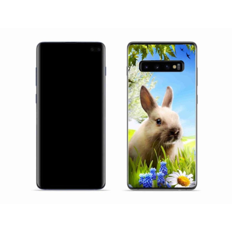 Zselés borítás mmCase Samsung Galaxy S10 készülékhez - nyuszi