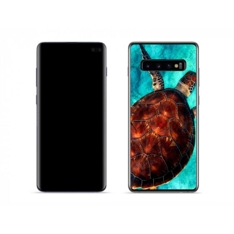 Zselés borítás mmCase Samsung Galaxy S10 készülékhez - teknősbéka
