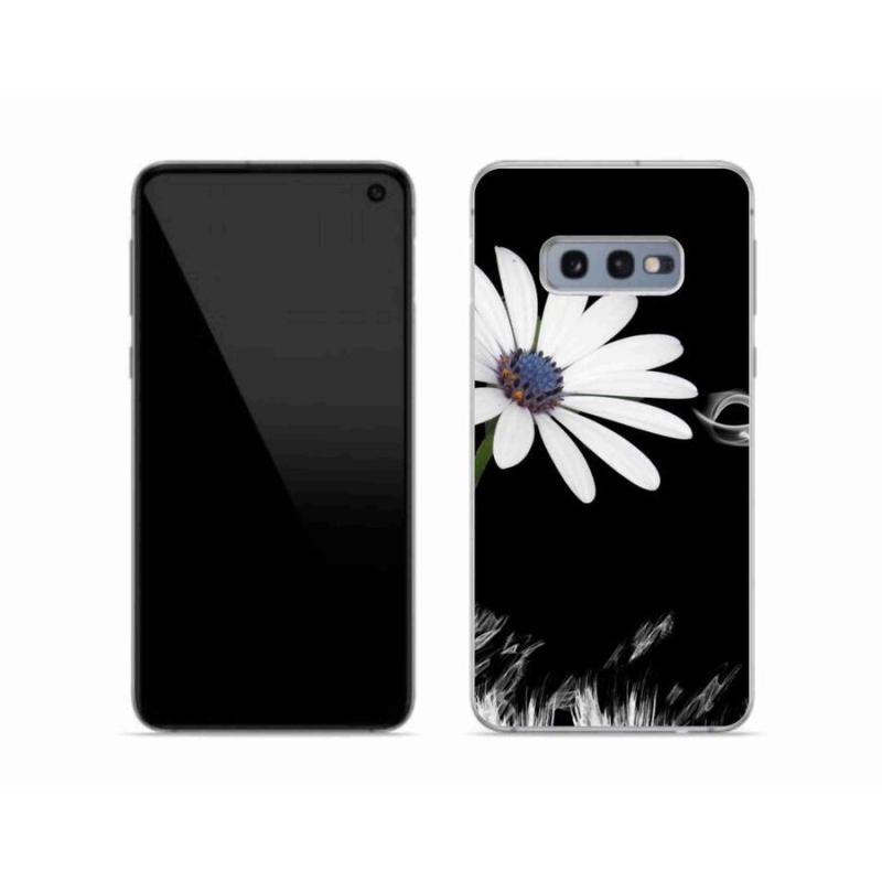 Gél borítás mmCase Samsung Galaxy S10e készülékhez - fehér virág
