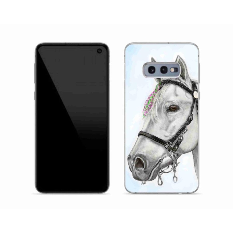 Zselés borítás mmCase Samsung Galaxy S10e - fehér ló 1