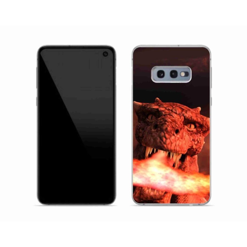 Zselés borítás mmCase Samsung Galaxy S10e készülékhez - sárkány