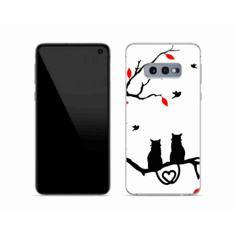 Gél borítás mmCase Samsung Galaxy S10e készülékhez - macska szeretet