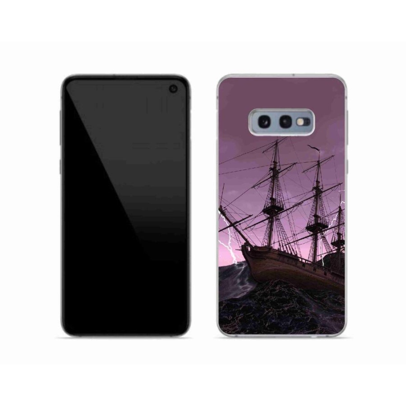 Zselés borítás mmCase Samsung Galaxy S10e készülékhez - hajó a viharban
