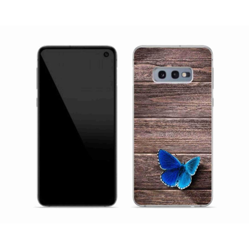 Gél védőhuzat mmCase Samsung Galaxy S10e - kék pillangó 1