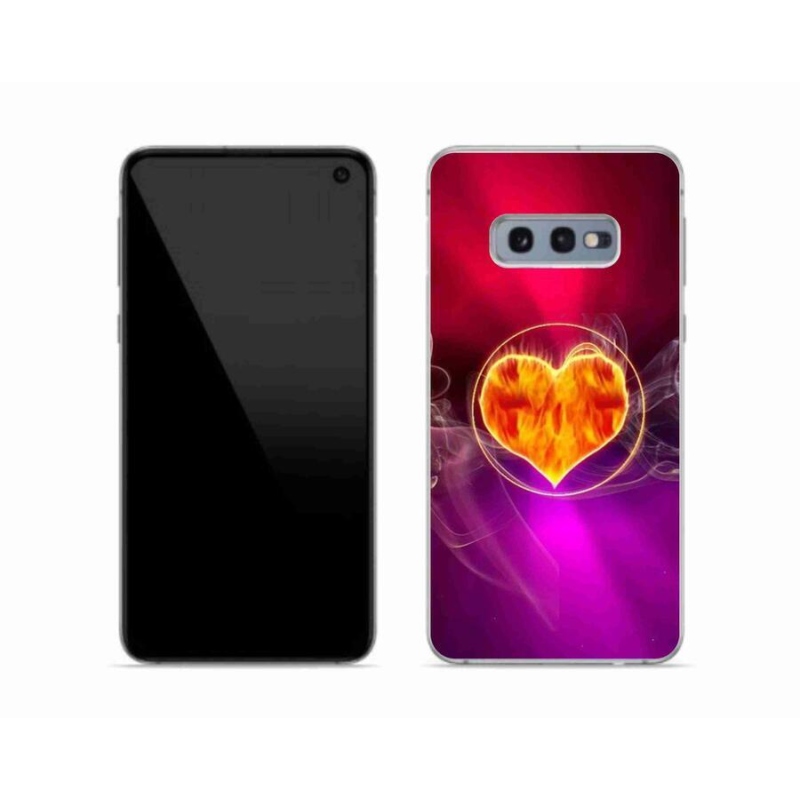 Gél borítás mmCase Samsung Galaxy S10e készülékhez - tűzszív