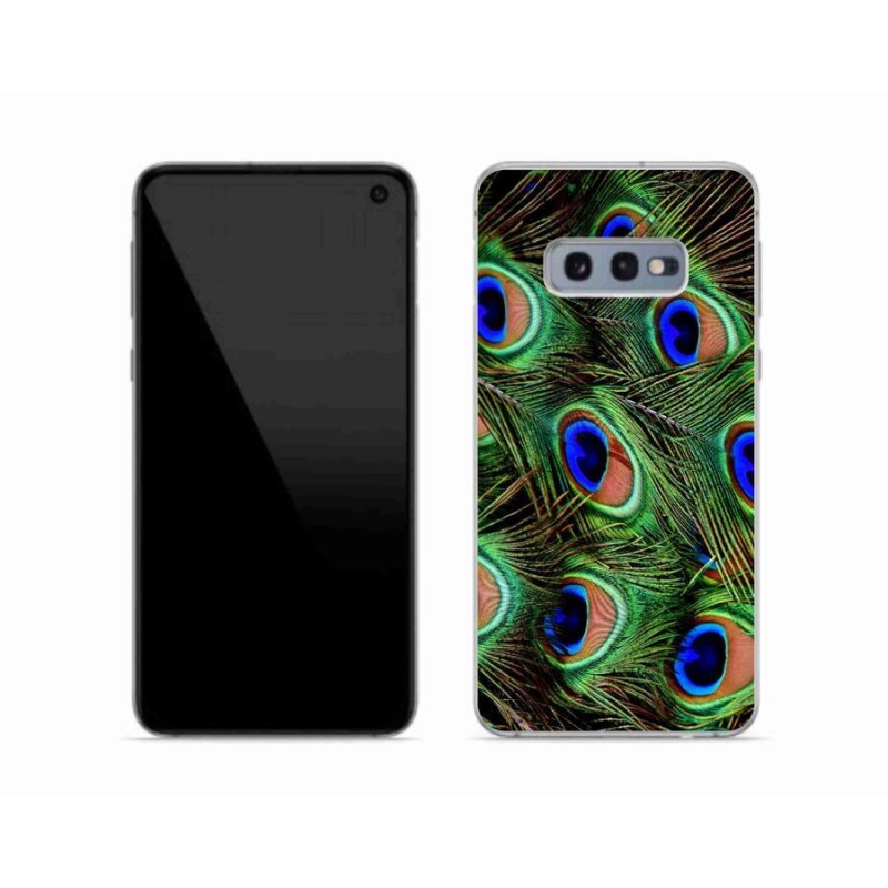 Zselés borítás mmCase Samsung Galaxy S10e készülékhez - pávatoll