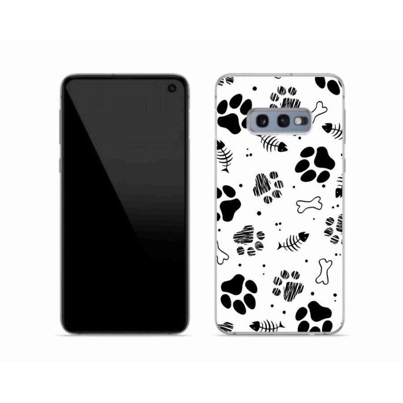 Gél borítás mmCase Samsung Galaxy S10e készülékhez - kutyamancsok 1