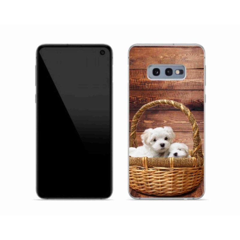 Gél borítás mmCase Samsung Galaxy S10e készülékhez - kölyökkutyák