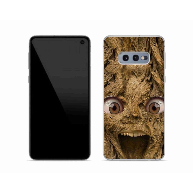 Gél borítás mmCase Samsung Galaxy S10e készülékhez - vidám fa szemekkel