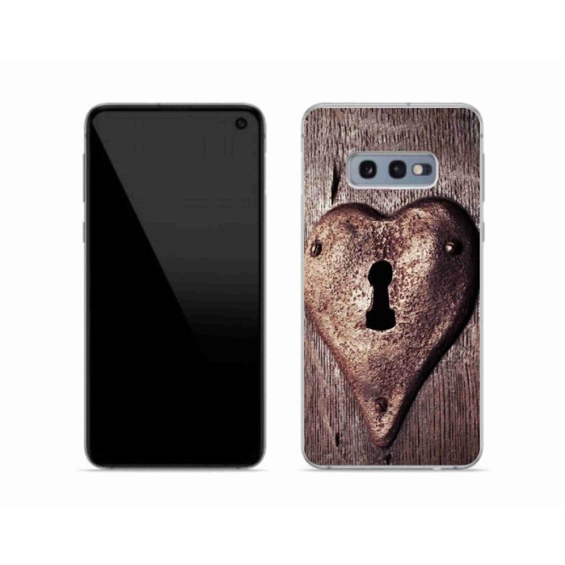 Zselés borítás mmCase Samsung Galaxy S10e készülékhez - szív alakú zár