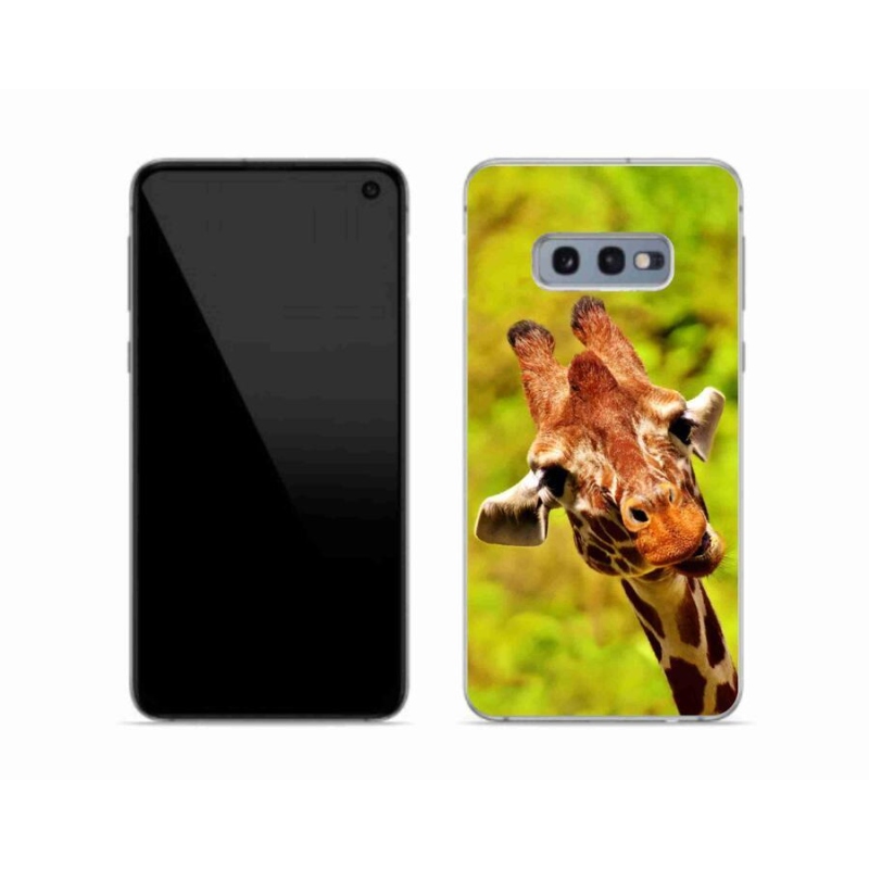 Zselés borítás mmCase Samsung Galaxy S10e készülékhez - zsiráf